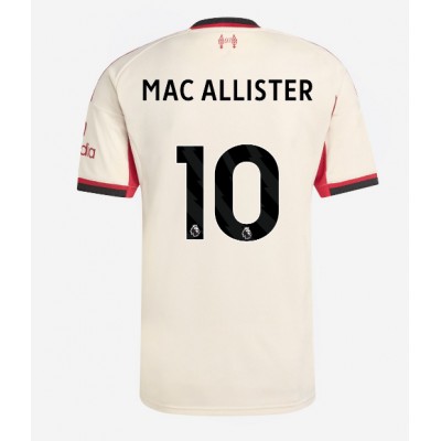Moški Nogometni dresi Liverpool Alexis Mac Allister #10 Gostujoči 2025-26 Kratek Rokav Moški Nogometni dresi Liverpool Alexis Mac Allister #10 Gostujoči 2025-26 Kratek Rokav